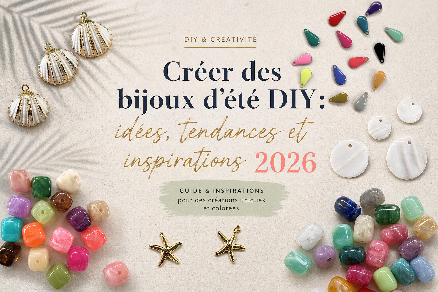 Créer des bijoux DIY d'été : idées, tendances et inspirations 2026