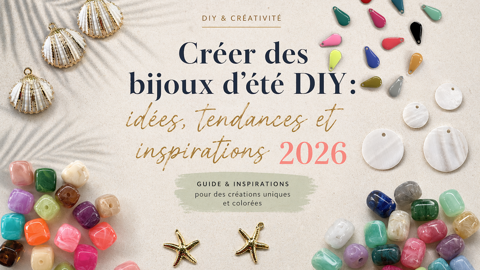Créer des bijoux DIY d'été : idées, tendances et inspirations 2026