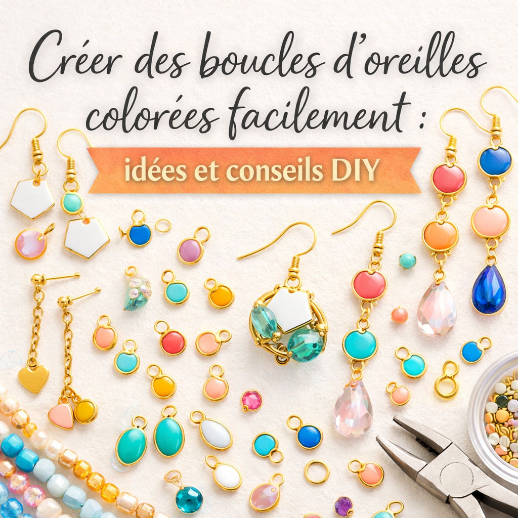 Créer des boucles d’oreilles colorées facilement : idées et conseils DIY