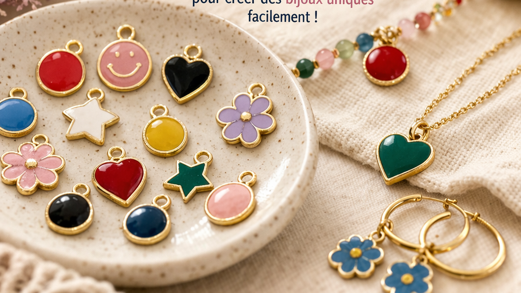 Breloques émaillées : comment les utiliser en bijoux DIY ?