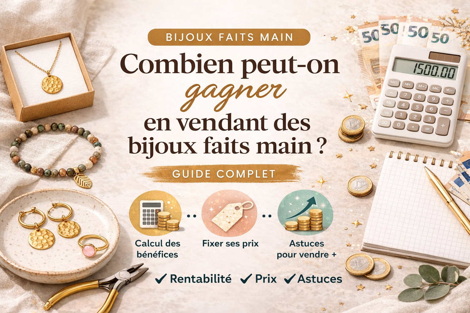 Combien peut-on gagner en vendant des bijoux faits main ?