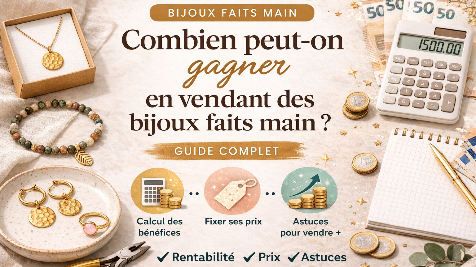Combien peut-on gagner en vendant des bijoux faits main ?