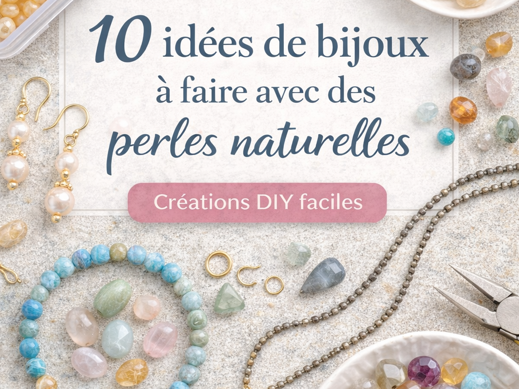 10 idées de bijoux à faire avec des perles naturelles