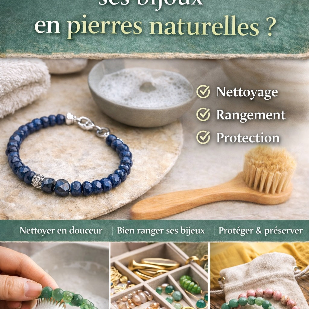 Comment entretenir ses bijoux en pierres naturelles ?