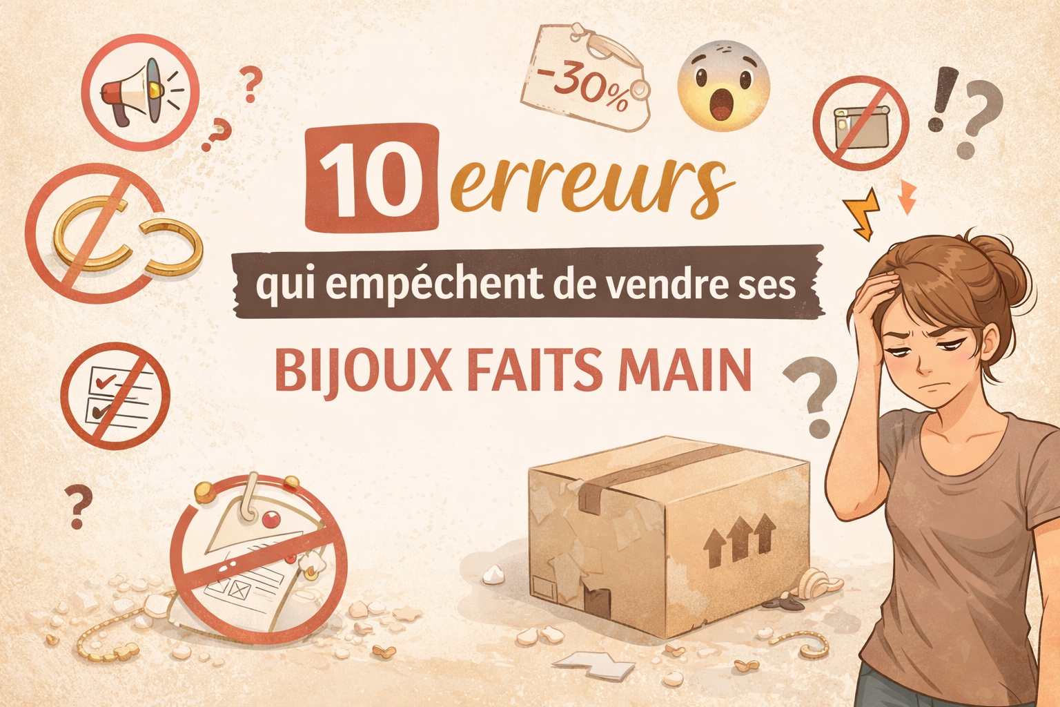 10 erreurs qui empêchent de vendre ses bijoux faits main
