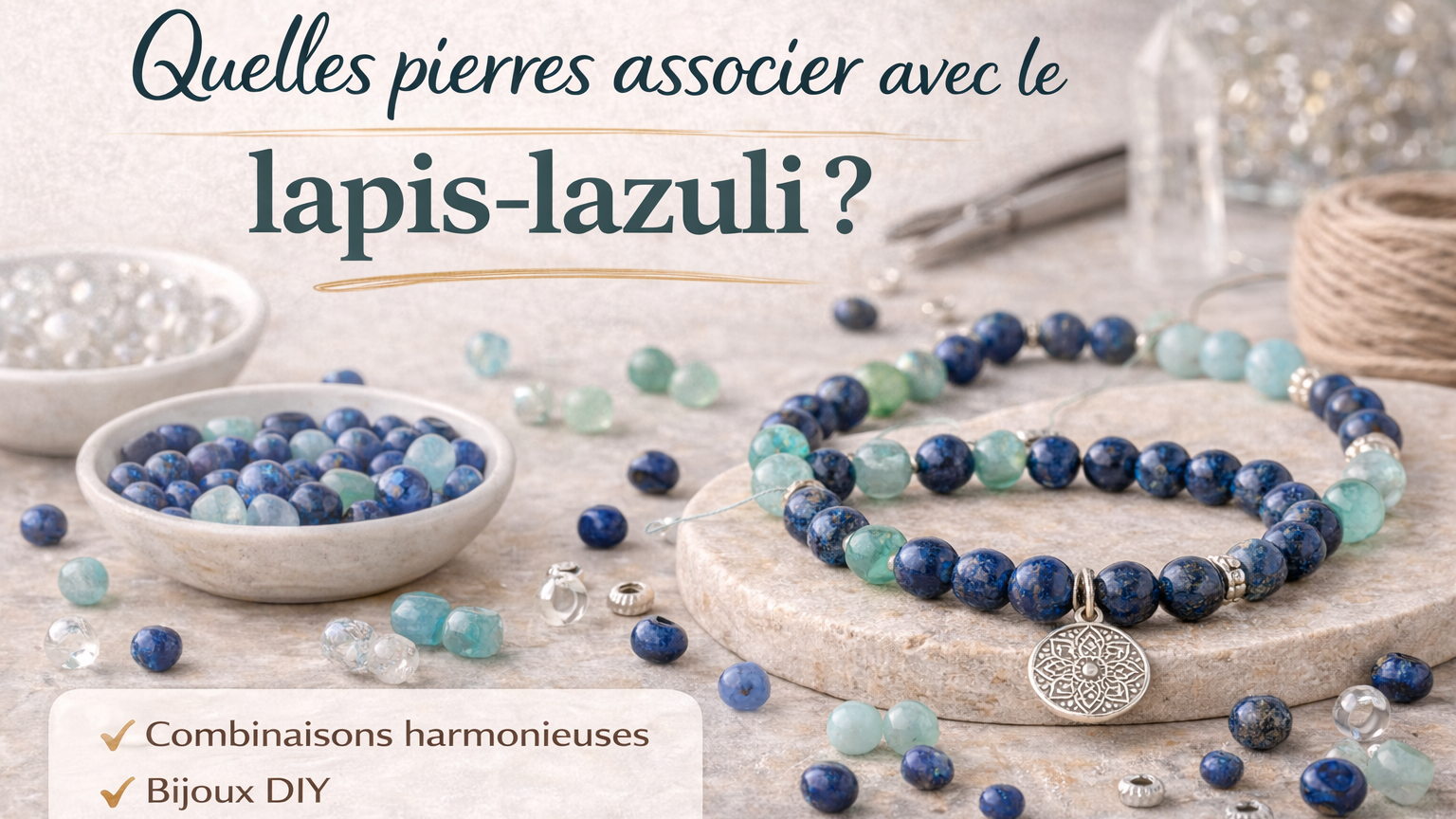 Quelles pierres associer avec le lapis-lazuli ?