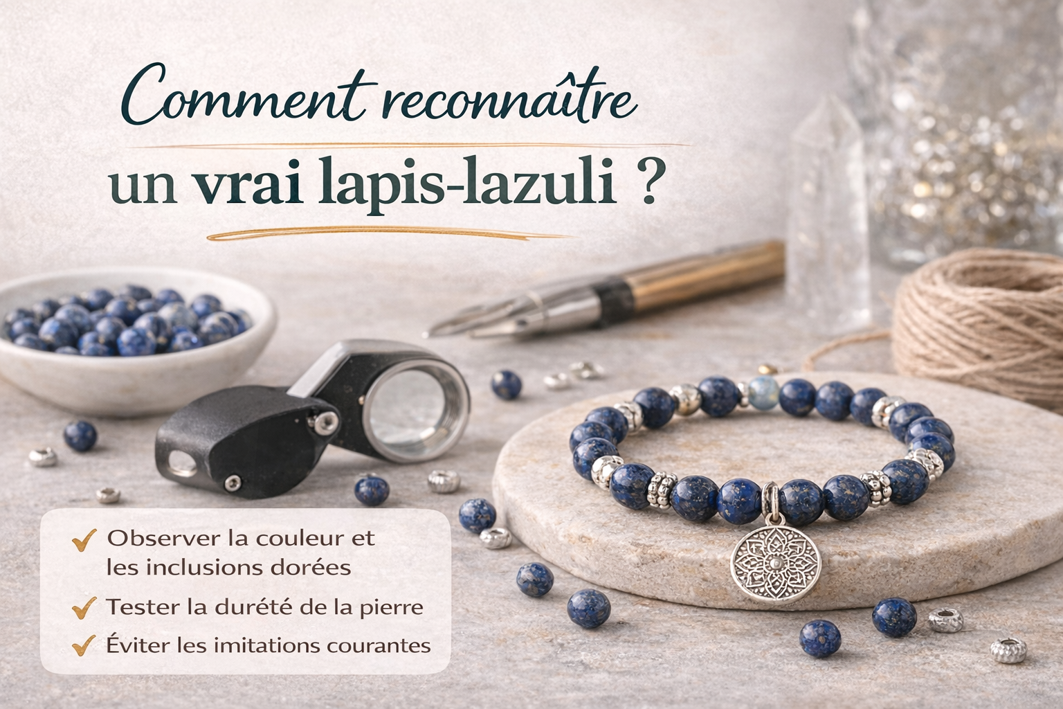Comment reconnaître un vrai lapis-lazuli ?