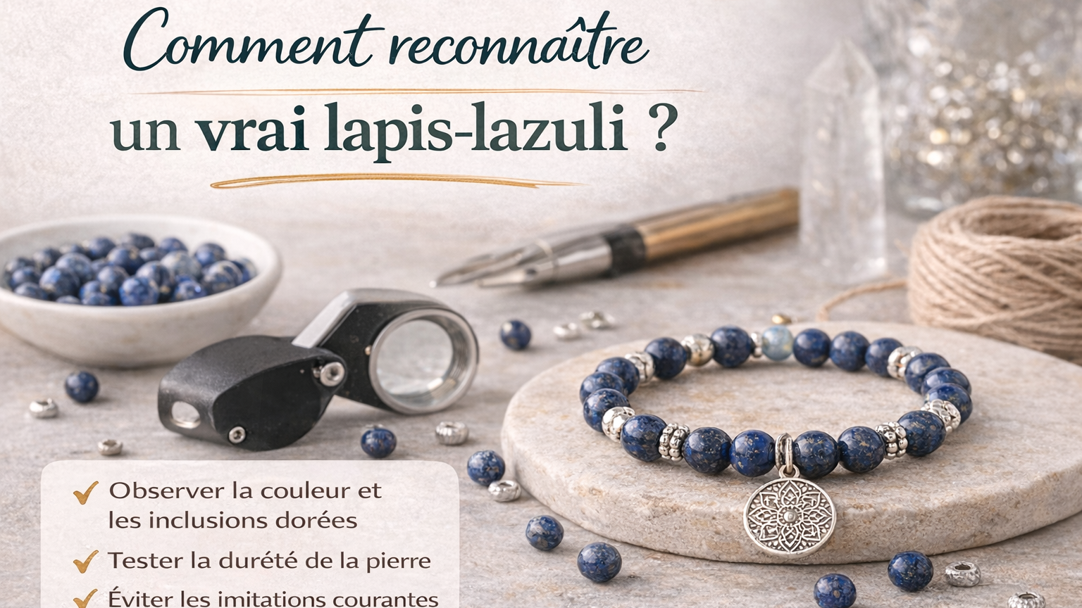Comment reconnaître un vrai lapis-lazuli ?
