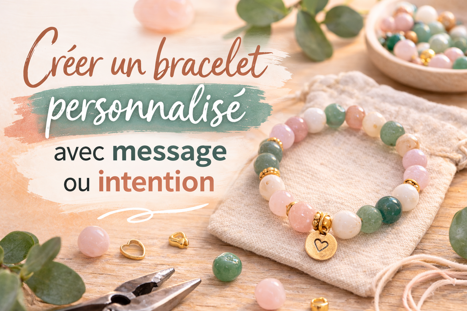 Créer un bracelet personnalisé avec message ou intention