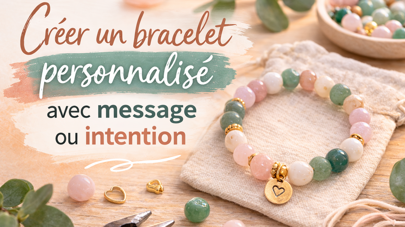 Créer un bracelet personnalisé avec message ou intention