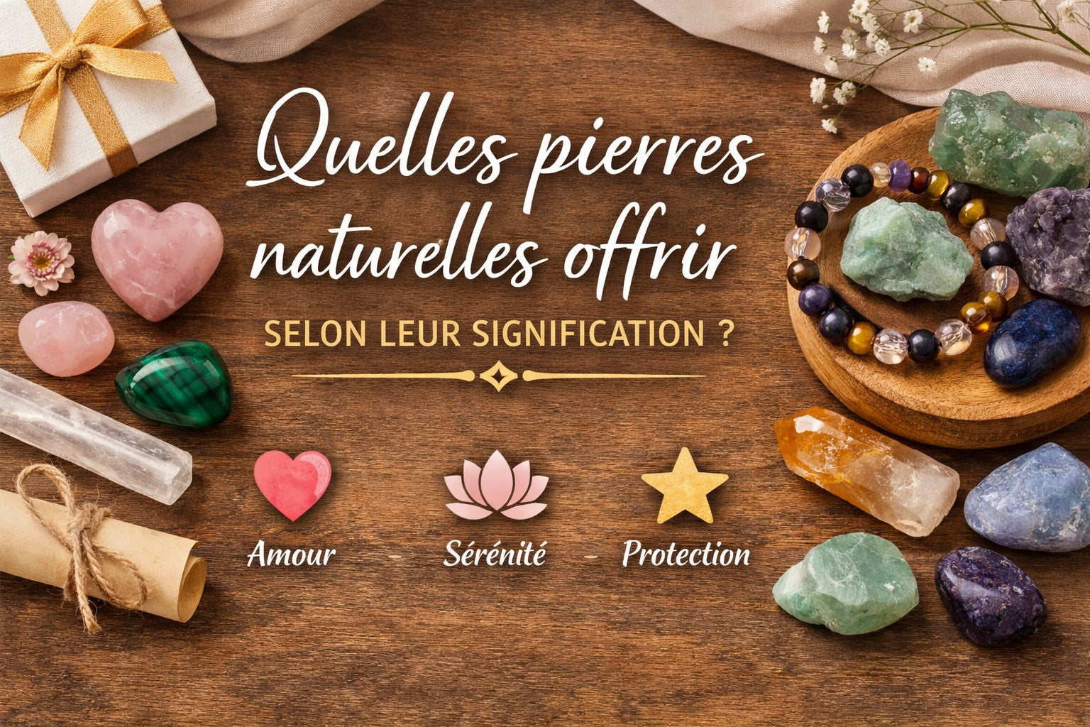 Quelles pierres naturelles offrir selon leur signification ?