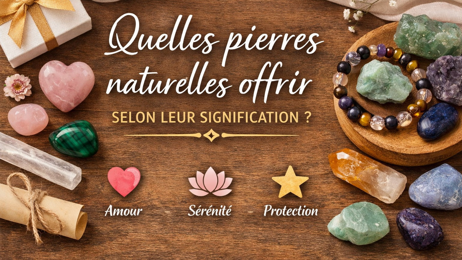 Quelles pierres naturelles offrir selon leur signification ?