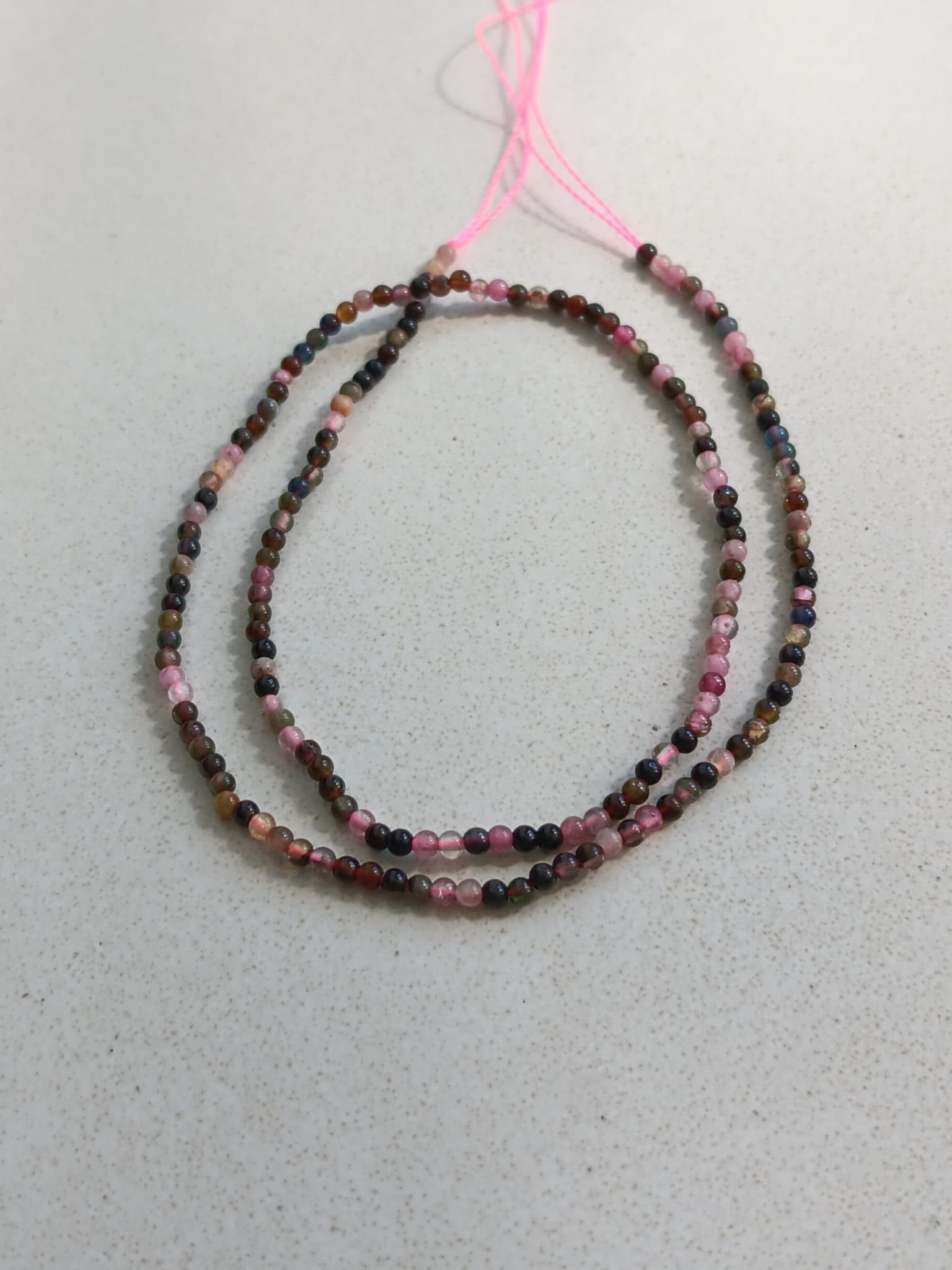 Perles rondes tourmaline naturelle - 2mm