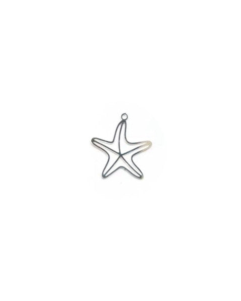 perlesetcreationbijoux-breloque-filigrane-etoile-de-mer-argentee