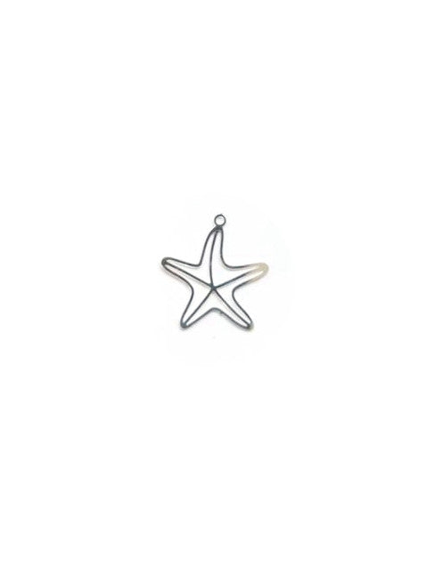 perlesetcreationbijoux-breloque-filigrane-etoile-de-mer-argentee