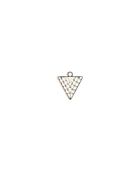 Breloque filigrane triangle - 12x10 mm