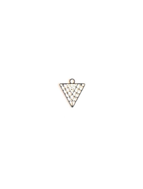 Breloque filigrane triangle - 12x10 mm