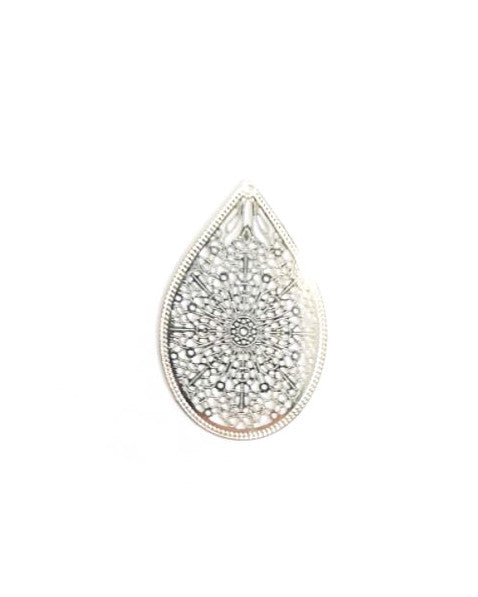 Estampe filigrane goutte - 35x23 mm