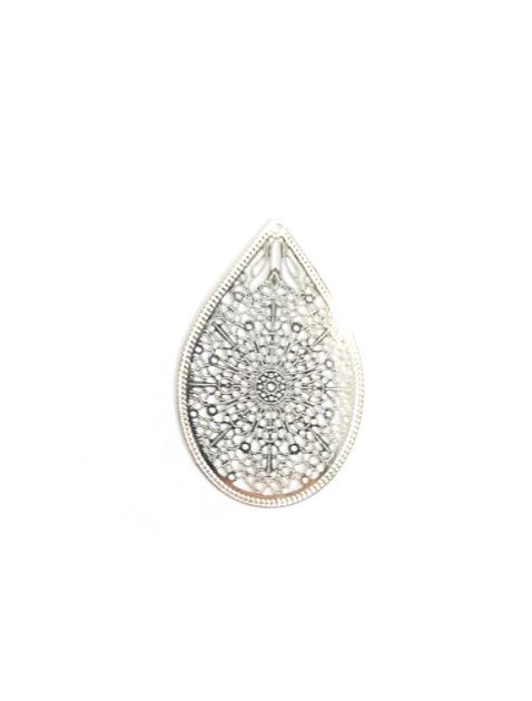 Estampe filigrane goutte - 35x23 mm