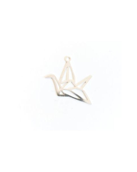 Estampe filigrane oiseau origami - 15x20 mm