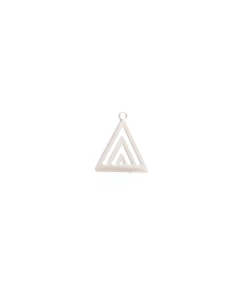 Breloque filigrane triangle - 16x13 mm