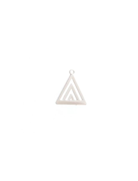 Breloque filigrane triangle - 16x13 mm