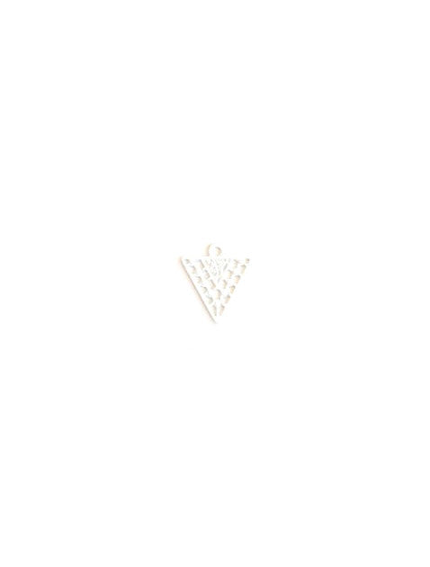 Breloque filigrane triangle - 12x10 mm