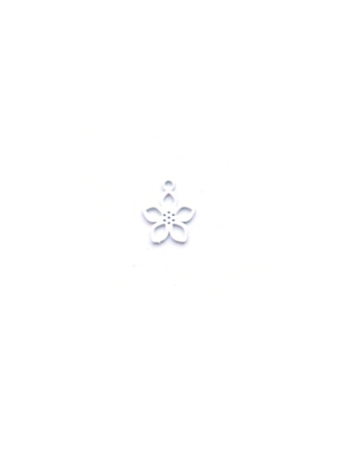 Breloque filigrane fleur - 9x7 mm