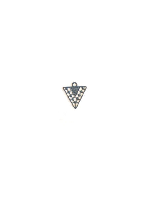 Breloque filigrane triangle - 12x10 mm