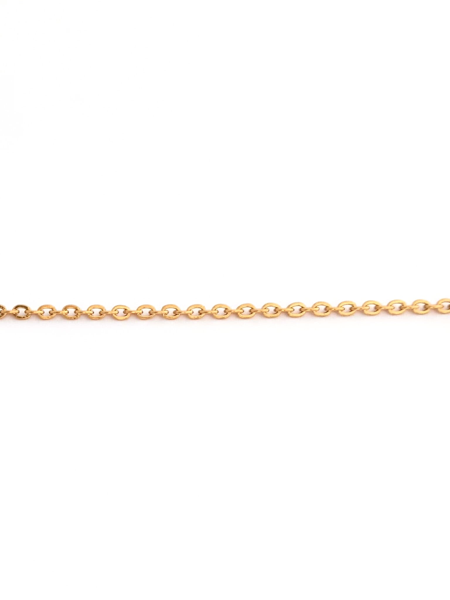 Chaîne maille ovale plat acier inox doré 304 - 2,5x2 mm
