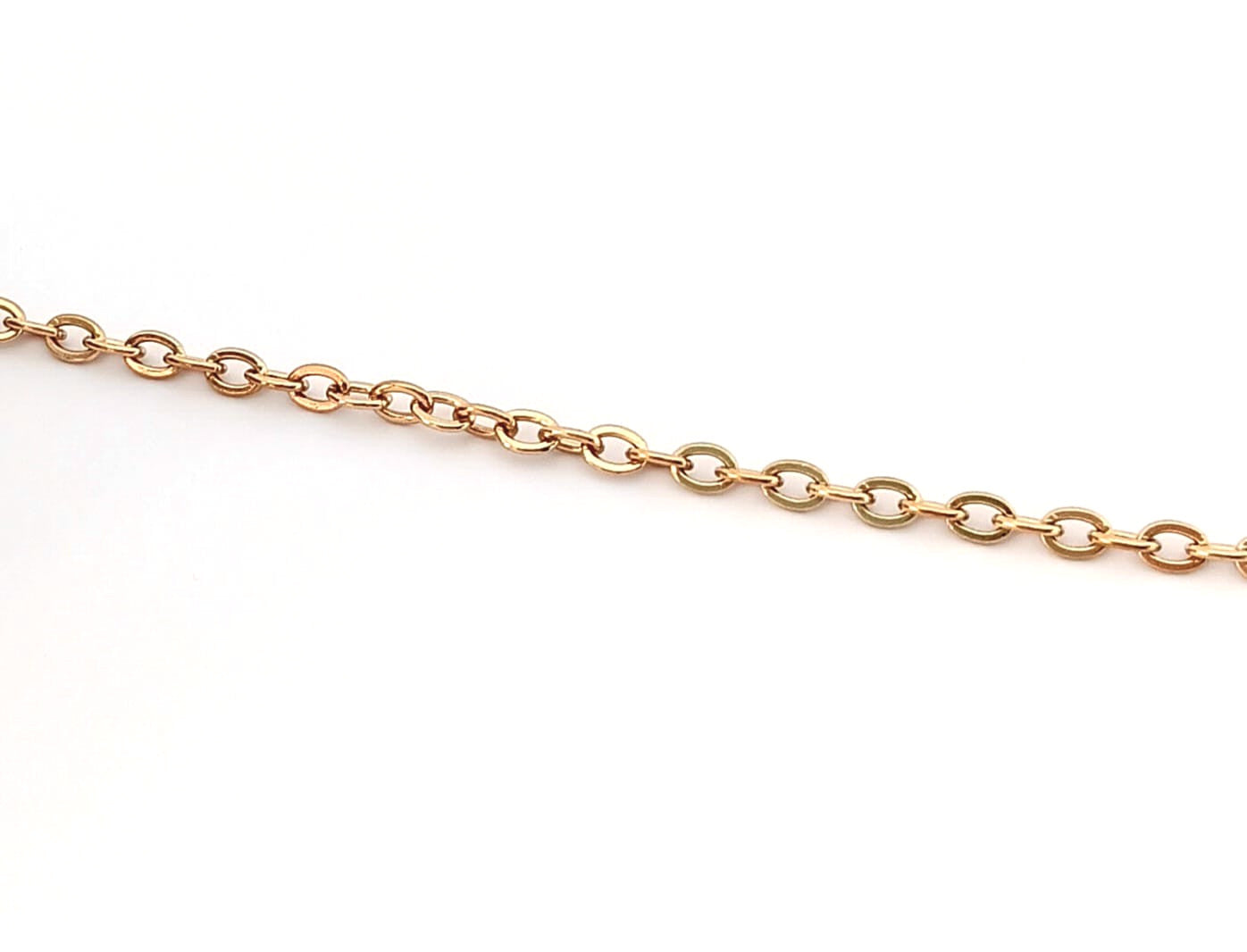 perlesetcreationbijoux - chaîne maille ovale en acier inoxydable doré placage PVD de 2,5x2 mm