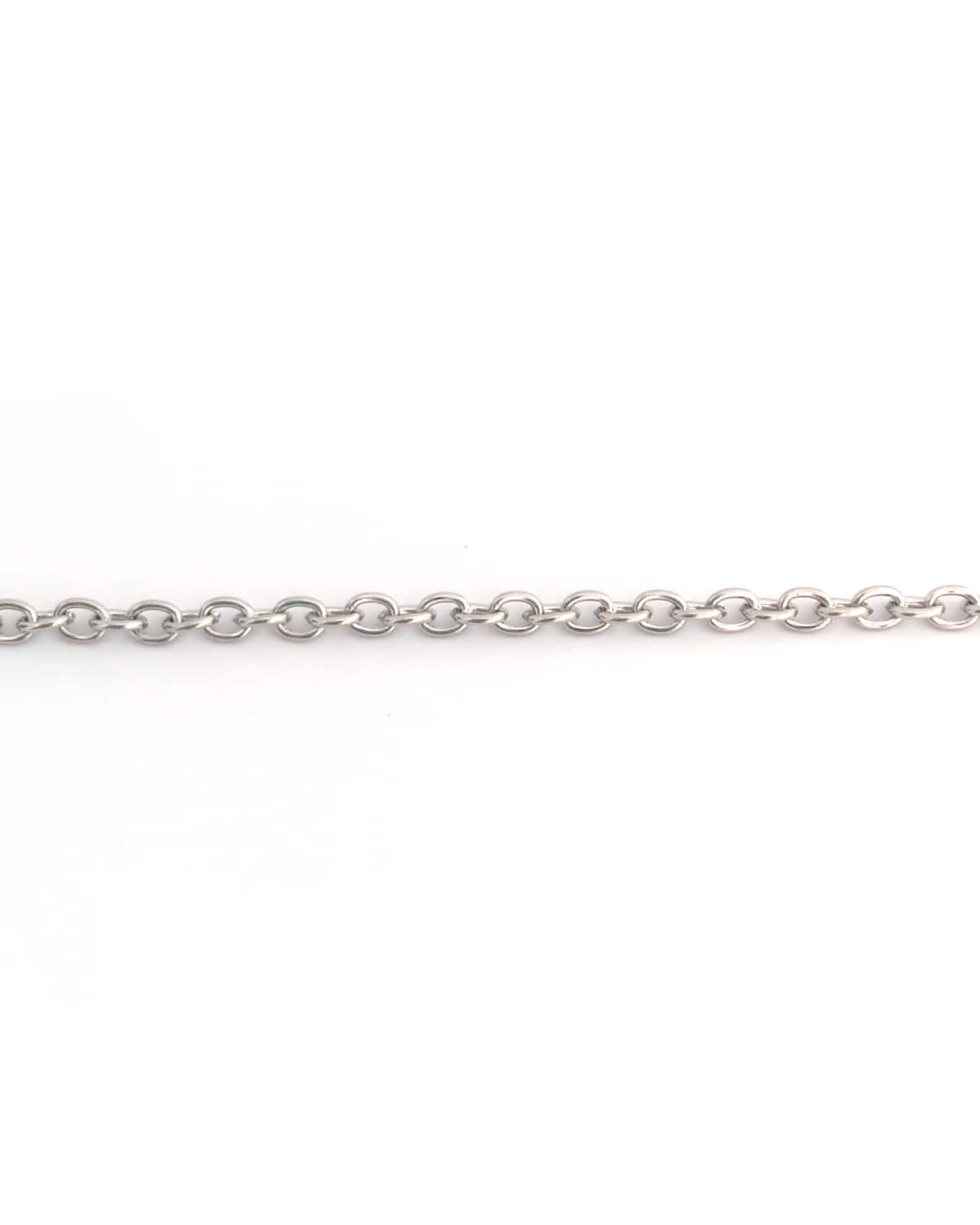 Chaîne maille ovale acier inox argenté 201 - 3x2 mm