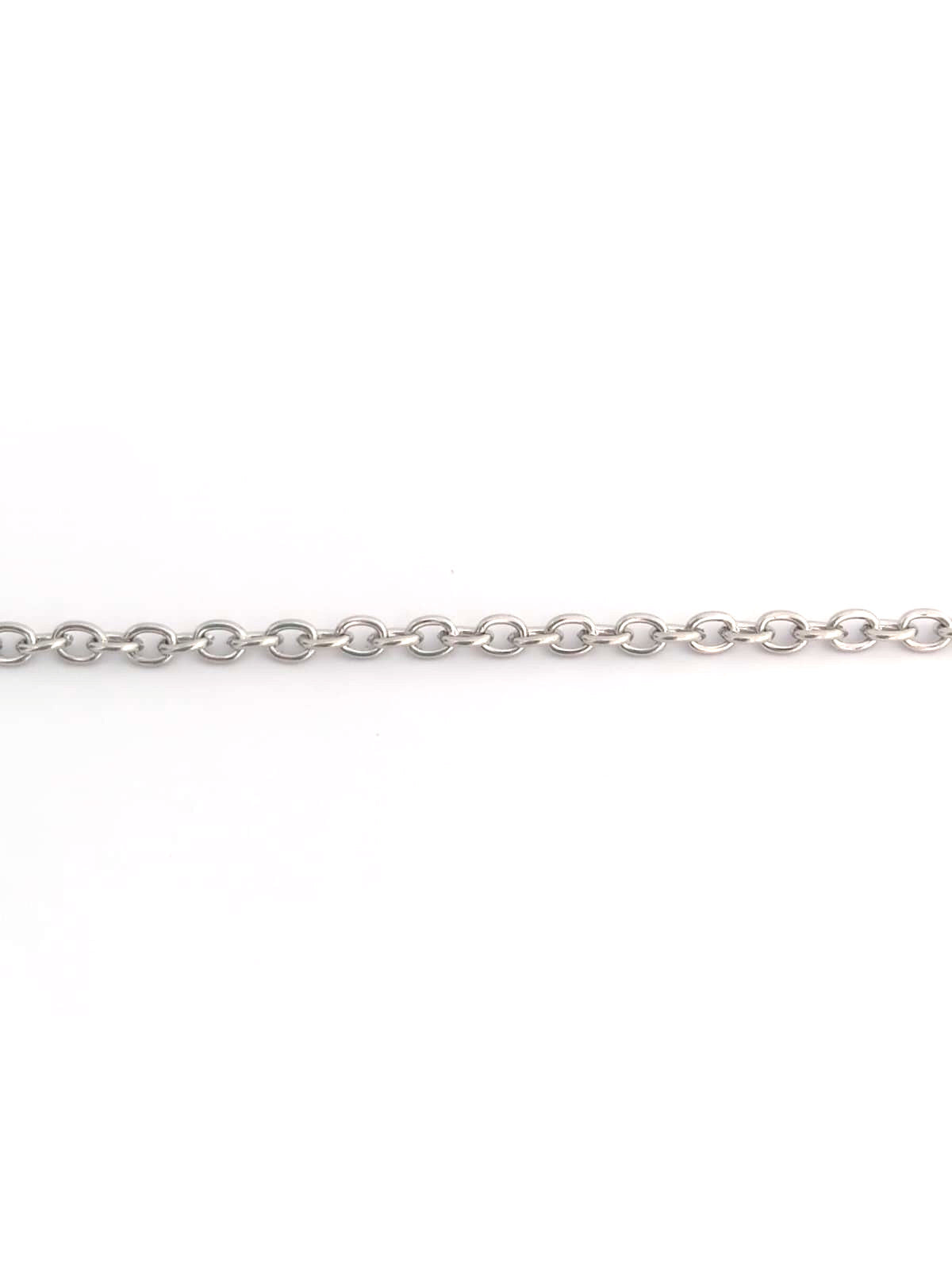 Chaîne maille ovale acier inox argenté 201 - 3x2 mm