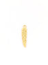 perlesetcreationbijoux - breloque filigrane plume dorée en laiton de 17x4 mm