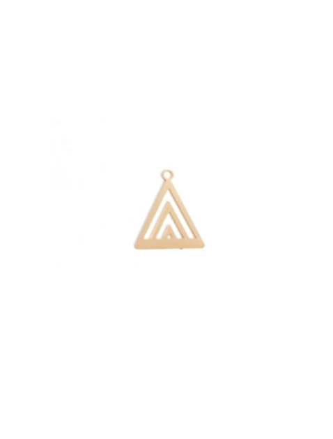 Breloque filigrane triangle - 16x13 mm