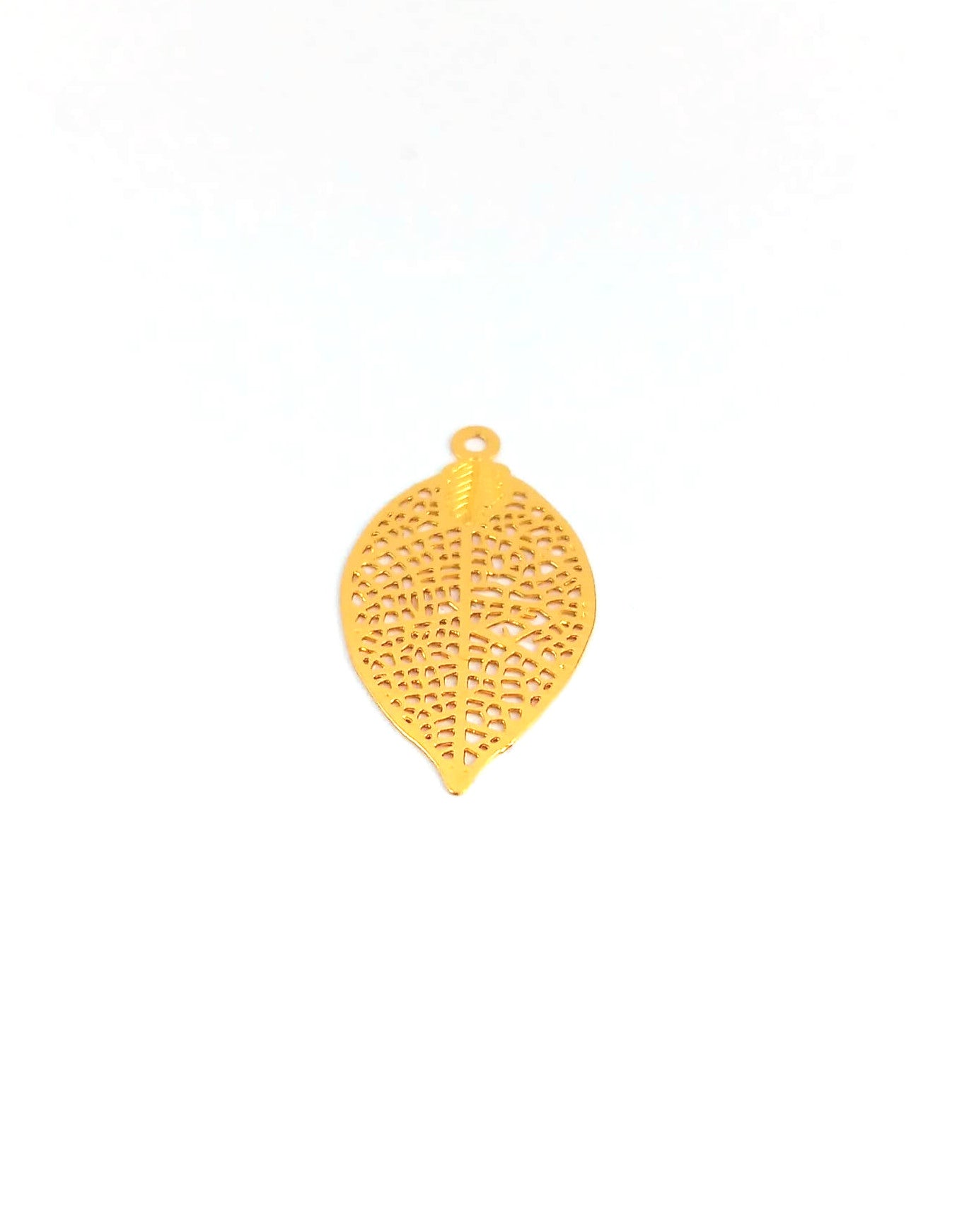 Estampe filigrane feuille - 28x15 mm