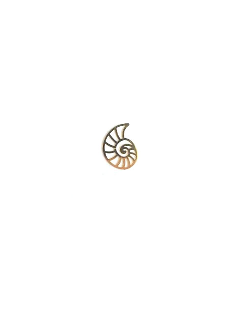 Breloque filigrane coquillage - 15x11 mm