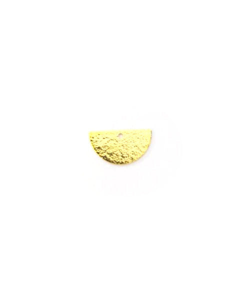Sequin demi-lune pailleté - 8x15 mm