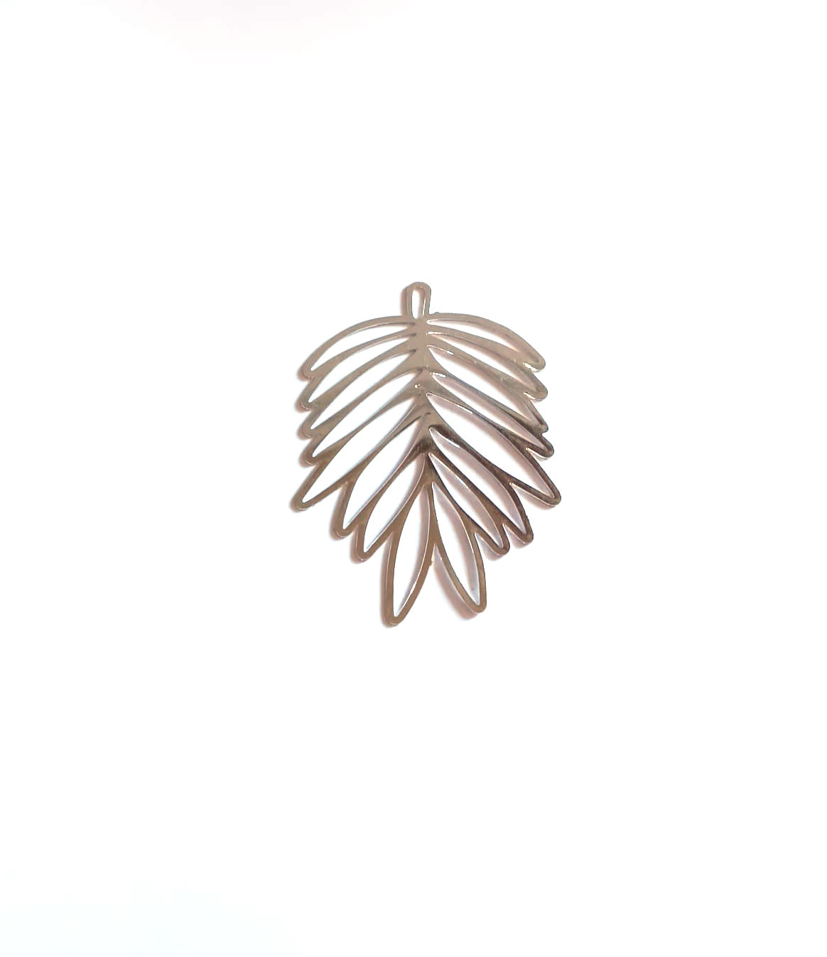 Estampe filigrane feuille - 38x28 mm