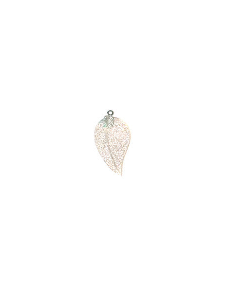 Estampe filigrane feuille - 38x19 mm