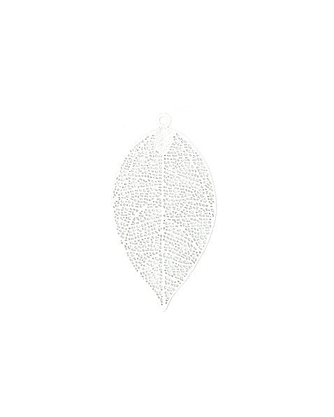 Estampe filigrane feuille - 49x26 mm