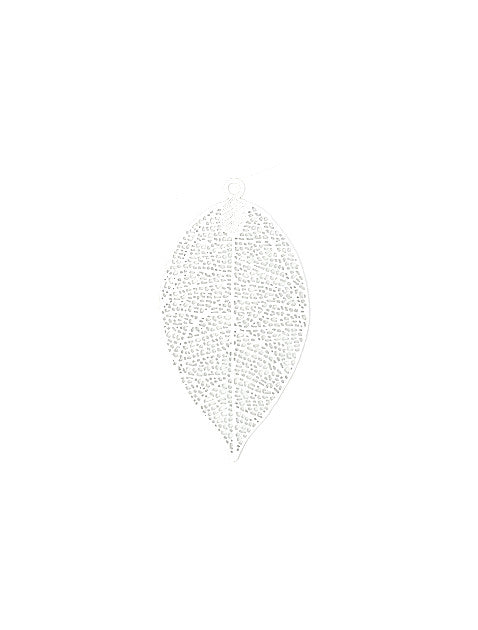 Estampe filigrane feuille - 49x26 mm