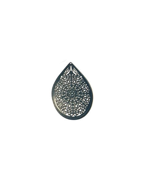 Estampe filigrane goutte - 48x32 mm