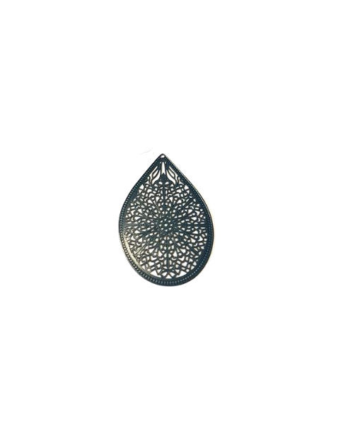 Estampe filigrane goutte - 48x32 mm