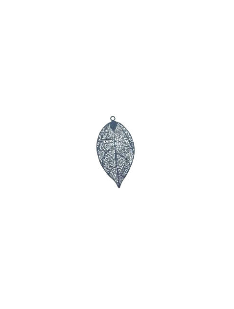Estampe filigrane feuille - 49x26 mm