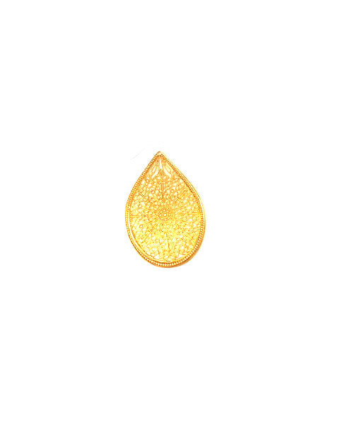 Estampe filigrane goutte - 48x32 mm