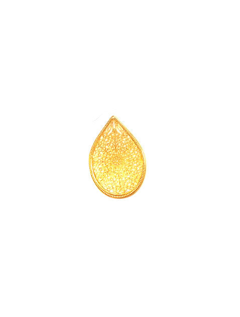 Estampe filigrane goutte - 48x32 mm