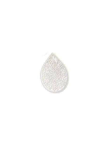 Estampe filigrane goutte - 48x32 mm