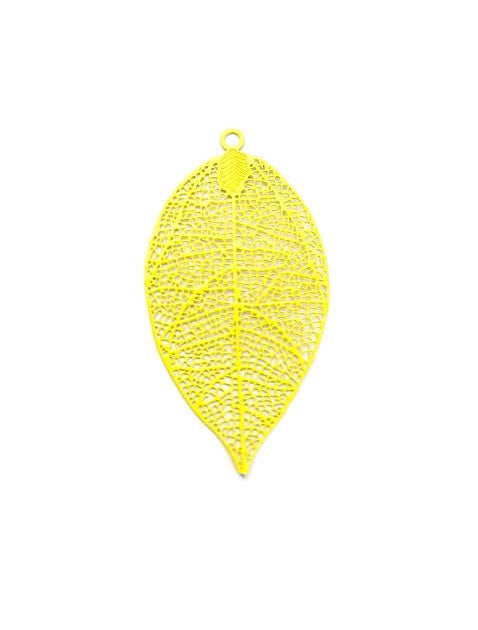 Estampe filigrane feuille - 49x26 mm