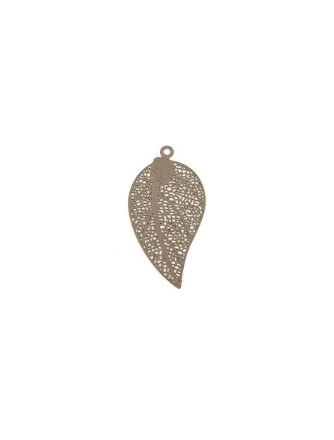 Estampe filigrane feuille - 38x19 mm